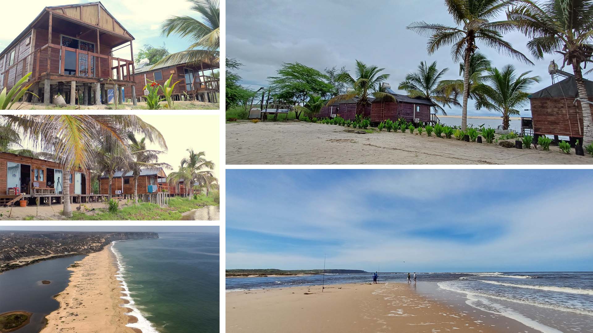 Extrem Fliegenfischen und Spinnfischen am Strand in Westafrika